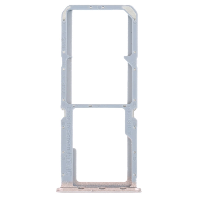 For OPPO Reno7 Z 5G / Reno7 Lite / Reno8 Lite / F21 Pro 5G SIM Card Tray + SIM Card Tray + Micro SD Card Tray (Gold) - Repair & Spare Parts by buy2fix | Online Shopping UK | buy2fix