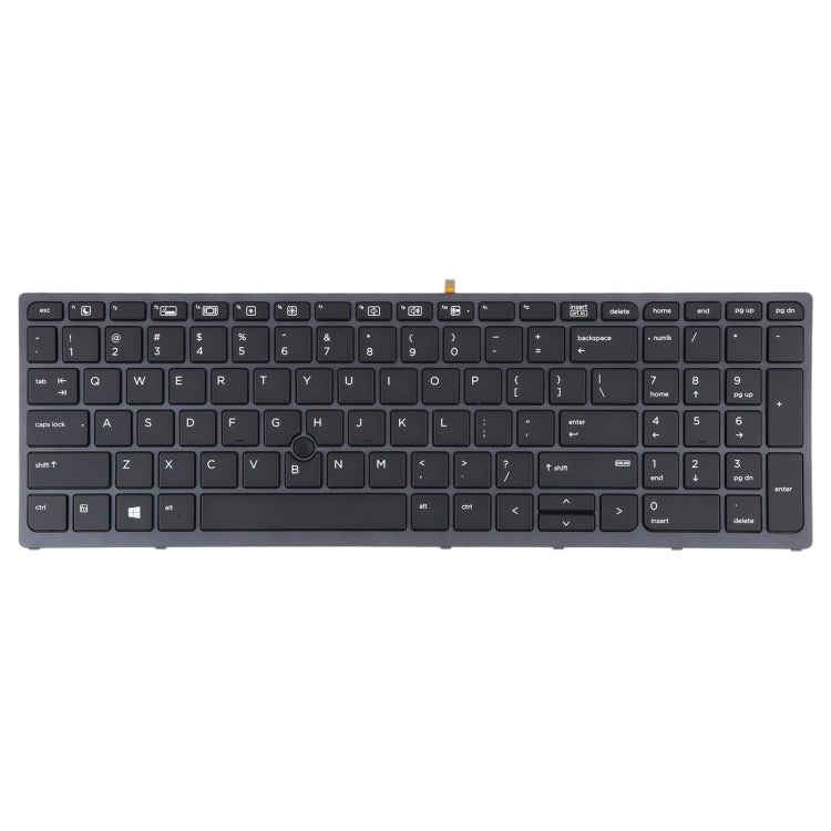 For HP ZBOOK 15 G3 17 G3 US Version Keyboard with Backlight and Pointing - Replacement Keyboards by buy2fix | Online Shopping UK | buy2fix