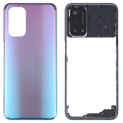 For OPPO A93 5G Battery Back Cover with Middle Frame(Blue) - Repair & Spare Parts by buy2fix | Online Shopping UK | buy2fix