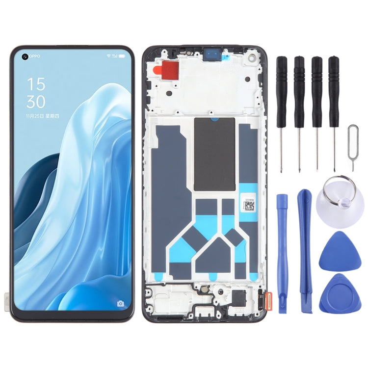 Original AMOLED LCD Screen For OPPO Reno7 SE 5G Digitizer Full Assembly with Frame - LCD Screen by buy2fix | Online Shopping UK | buy2fix