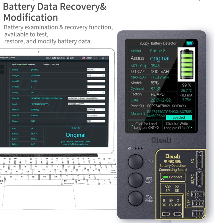 Qianli iCopy Plus 3 in 1 LCD Screen Original Color Repair Programmer For iPhone - Repair Programmer by QIANLI | Online Shopping UK | buy2fix