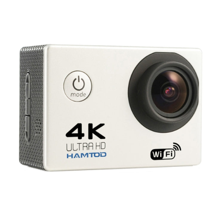 HAMTOD H9A HD 4K WiFi Sport Camera with Waterproof Case, Generalplus 4247, 2.0 inch LCD Screen, 120 Degree Wide Angle Lens (White) - HAMTOD by HAMTOD | Online Shopping UK | buy2fix