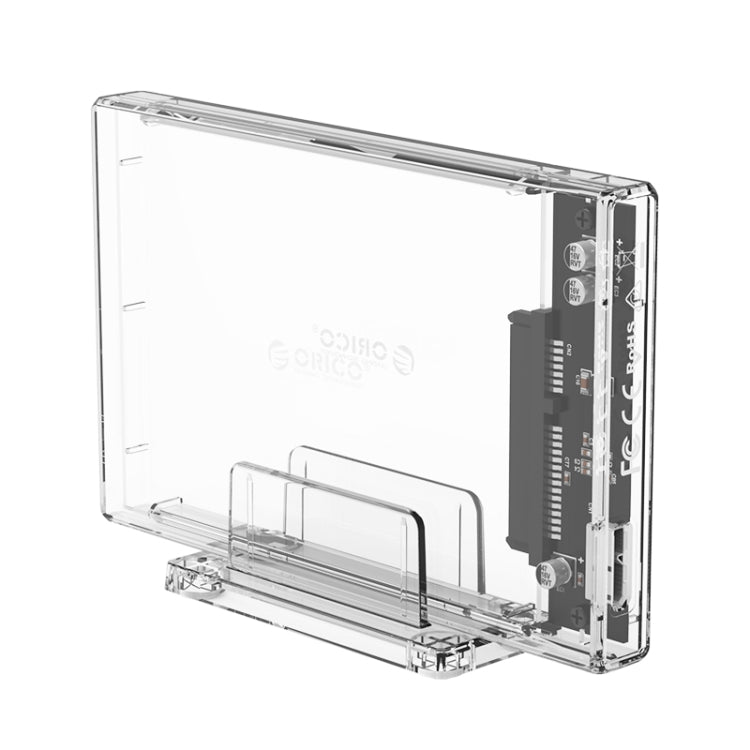 ORICO 2159U3 2.5 inch Transparent USB3.0 Hard Drive Enclosure with Stand - HDD Enclosure by ORICO | Online Shopping UK | buy2fix