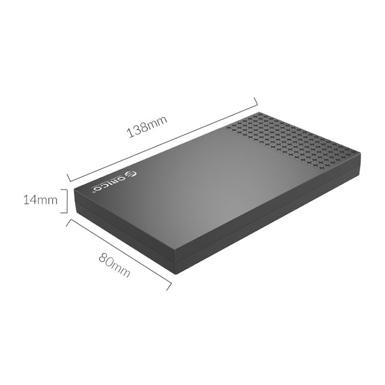 ORICO 2526C3 2.5 inch USB-C / Type-C Portable Hard Drive Enclosure - Computer & Networking by ORICO | Online Shopping UK | buy2fix