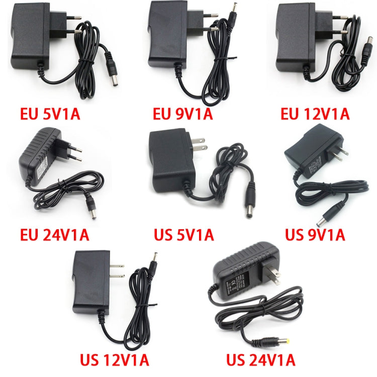 100-240V AC to DC Power Charger Adapter 5V 9V 12V 24V 1A 5.5mmx2.1mm (24V 1A US Plug) - Power Supplies by buy2fix | Online Shopping UK | buy2fix