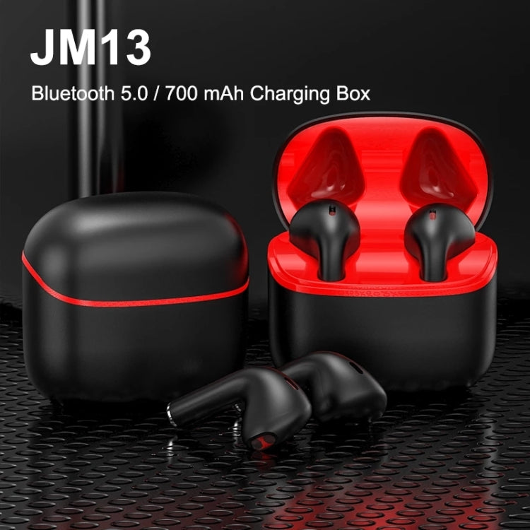 JM13 TWS Earphone Bluetooth 5.0 Touch Control Stereo Bass Sport Wireless Earphone With Mic(Black) - TWS Earphone by buy2fix | Online Shopping UK | buy2fix