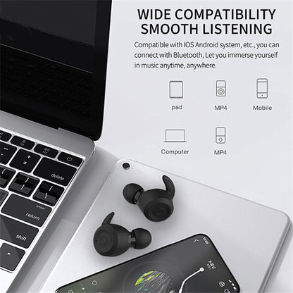 T20 TWS Bluetooth Hooks Wireless Sports Headphones with Charging Box IPX6 Waterproof Noise-cancelling Earphones(Green) - Bluetooth Earphone by buy2fix | Online Shopping UK | buy2fix