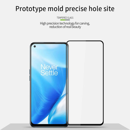 For OnePlus Nord N200 5G PINWUYO 9H 2.5D Full Screen Tempered Glass Film(Black) - OnePlus Tempered Glass by PINWUYO | Online Shopping UK | buy2fix