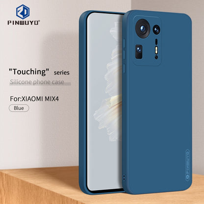 For Xiaomi Mix 4 PINWUYO Touching Series Liquid Silicone TPU Shockproof Case(Blue) - Mi Mix 4 Cases by PINWUYO | Online Shopping UK | buy2fix