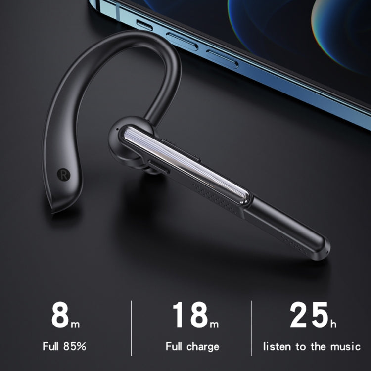 P40 Wireless Bluetooth 5.1 Business Noise Cancelling Earphone with Mic Support Handsfree(Black) - Bluetooth Earphone by buy2fix | Online Shopping UK | buy2fix