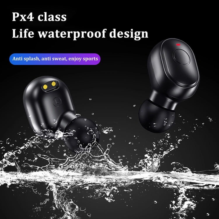 T&G TG911 Bluetooth V5.1 Sport Waterproof Mini Touch-Control Noise Cancelling Earphones(Black) - Bluetooth Earphone by T&G | Online Shopping UK | buy2fix