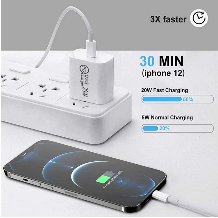 AU-20W PD USB-C / Type-C Travel Charger for Mobile Phone, AU Plug - Apple Accessories by buy2fix | Online Shopping UK | buy2fix