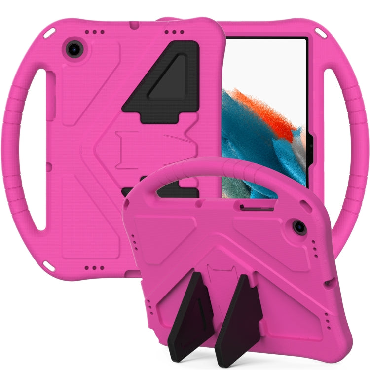 For Samsung Galaxy Tab A8 10.5 2021 X200 / X205 EVA Shockproof Tablet Case with Holder(RoseRed) - Samsung Accessories by buy2fix | Online Shopping UK | buy2fix