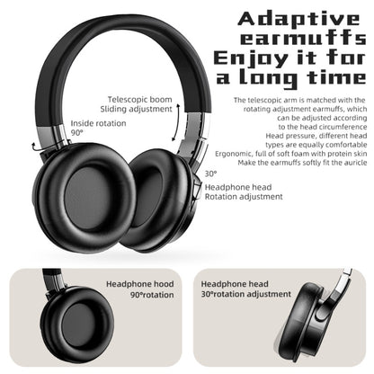 A51 USB Charging Wireless Bluetooth HIFI Stereo Headset with Mic(Black) - Apple Accessories by buy2fix | Online Shopping UK | buy2fix