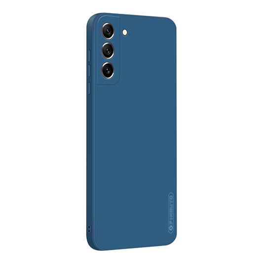 For Samsung Galaxy S21 FE 5G PINWUYO Sense Series Liquid Silicone TPU Phone Case(Blue) - Galaxy Phone Cases by PINWUYO | Online Shopping UK | buy2fix