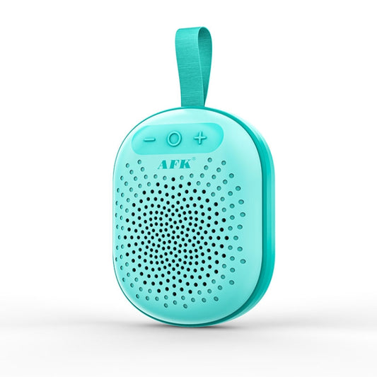 AEC BT513 RGB Light Waterproof Portable Bluetooth Speaker Support FM / TF Card(Peacock Blue) - Mini Speaker by AEC | Online Shopping UK | buy2fix