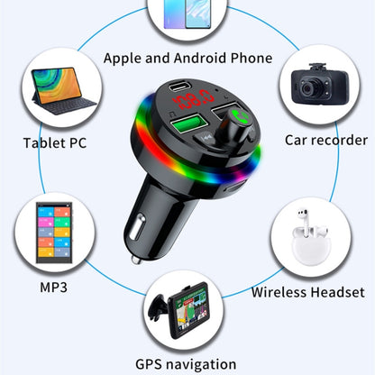 F17 3.1A Dual USB Charger Bluetooth 5.0 Car MP3 Player - In Car by buy2fix | Online Shopping UK | buy2fix