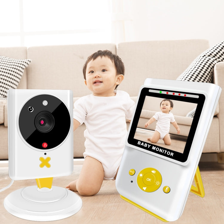 855P 2.4 inch Home Wireless Yellow Baby Monitor with Baby Surveillance Camera(AU Plug) - Security by buy2fix | Online Shopping UK | buy2fix