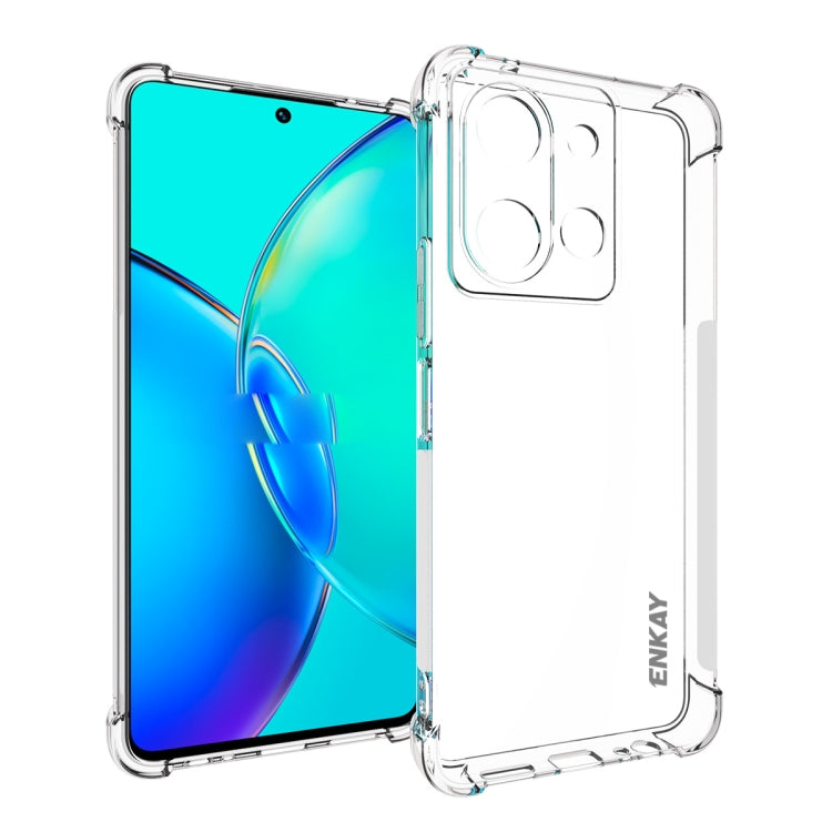 For vivo Y36 4G EU Version ENKAY Transparent TPU Shockproof Anti-slip Phone Case - vivo Cases by ENKAY | Online Shopping UK | buy2fix