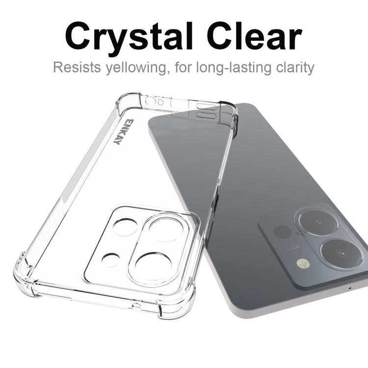 For vivo Y36 4G EU Version ENKAY Transparent TPU Shockproof Anti-slip Phone Case - vivo Cases by ENKAY | Online Shopping UK | buy2fix