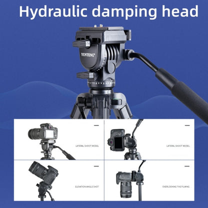 YUNTENG VCT-6006 Professional Hydraulic Head Aluminum Tripod - Tripods by YUNTENG | Online Shopping UK | buy2fix