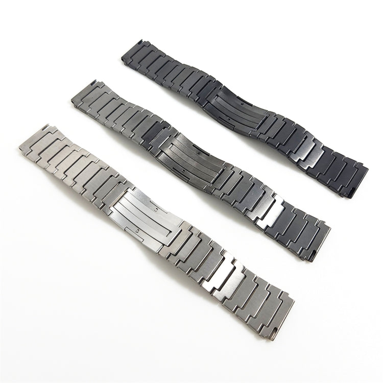 For Samsung Gear S3 Frontier One Bead Titanium Alloy Watch Band(Gray) - Watch Bands by buy2fix | Online Shopping UK | buy2fix