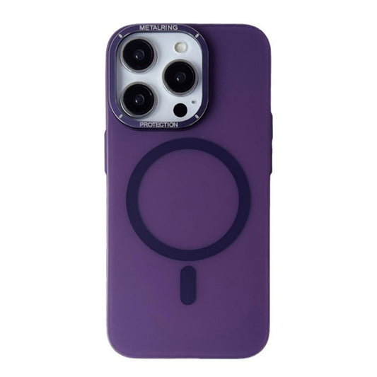 For iPhone 14 Pro Frosted PC MagSafe TPU Phone Case(Purple) - iPhone 14 Pro Cases by buy2fix | Online Shopping UK | buy2fix