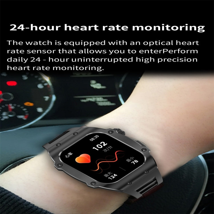 AK55 1.91 inch IP67 Waterproof Color Screen Smart Watch,Support Heart Rate / Blood Pressure / Blood Oxygen Monitoring(Black) - Smart Watches by buy2fix | Online Shopping UK | buy2fix