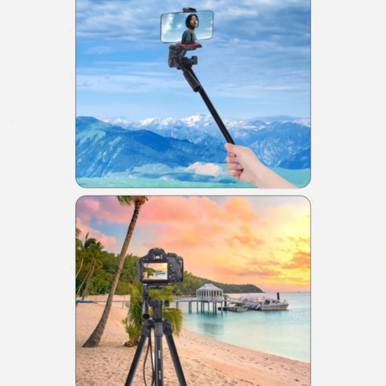 JMARY KP2209 Horizontal Extension Rod Cell Phone Camera Folding Tripod Stand - Tripods by Jmary | Online Shopping UK | buy2fix