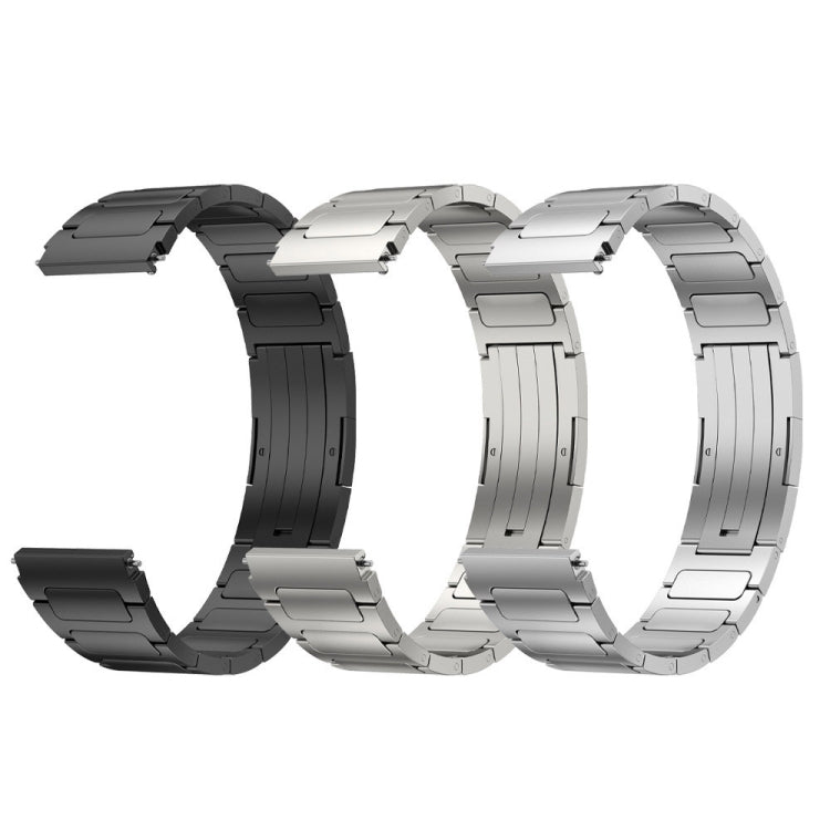 For Garmin Venu 2 22mm I-Shaped Titanium Alloy Watch Band(Sliver) - Watch Bands by buy2fix | Online Shopping UK | buy2fix