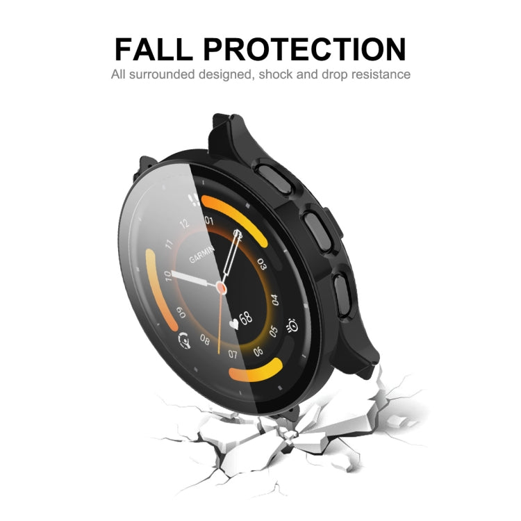 For Garmin Venu 3S ENKAY Hat-Prince Full Coverage PC + Tempered Glass Film Integrated Watch Case(Transparent) - Watch Cases by ENKAY | Online Shopping UK | buy2fix