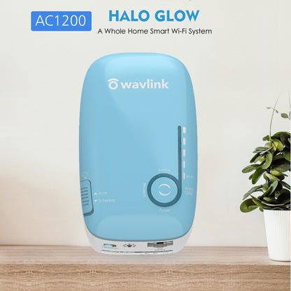 WAVLINK WN576K1 AC1200 Household WiFi Router Network Extender Dual Band Wireless Repeater, Plug:UK Plug (Blue) - Wireless Routers by WAVLINK | Online Shopping UK | buy2fix