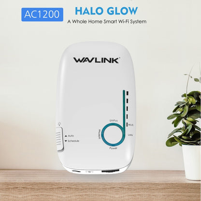 WAVLINK WN576K1 AC1200 Household WiFi Router Network Extender Dual Band Wireless Repeater, Plug:EU Plug (White) - Wireless Routers by WAVLINK | Online Shopping UK | buy2fix