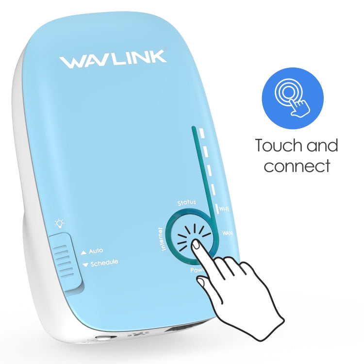 WAVLINK WN576K2 AC1200 Household WiFi Router Network Extender Dual Band Wireless Repeater, Plug:EU Plug (Blue) - Wireless Routers by WAVLINK | Online Shopping UK | buy2fix