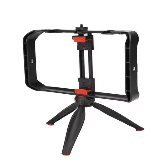 JMARY MT-33 Phone Stand Tripod ABS Video Recording Vlog Mobile Phone Rig Cage -  by Jmary | Online Shopping UK | buy2fix