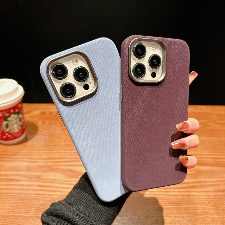 For iPhone 14 Plus Vintage Denim Shockproof Magsafe Phone Case(Blue) - iPhone 14 Plus Cases by buy2fix | Online Shopping UK | buy2fix