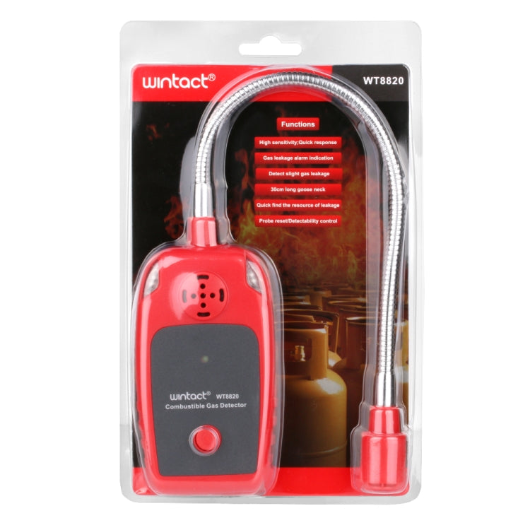 WINTACT WT8820 Combustible Gas Alarm Detector For Home Slight Gas Leakage Flammable Natural Gas Leak Detector Monitor Gas Analyzer - Consumer Electronics by Wintact | Online Shopping UK | buy2fix