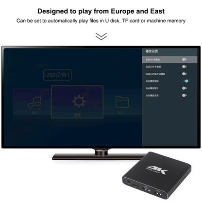 4K HD Player Single AD(EU) - Consumer Electronics by buy2fix | Online Shopping UK | buy2fix