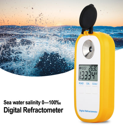 DR202 Digital Sea Water Refractometer Seawater Salinity Meter Specific Gravity Range 0―100‰ Chlorinity 0~57‰ Refractometer - Consumer Electronics by buy2fix | Online Shopping UK | buy2fix