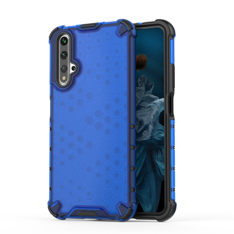 For Huawei Nova 5T Shockproof Honeycomb PC + TPU Case(Blue) - Mobile Accessories by buy2fix | Online Shopping UK | buy2fix