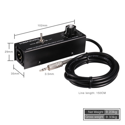 B012 Professional Stereo Signal Converted to Microphone Balanced Signal Output - Consumer Electronics by buy2fix | Online Shopping UK | buy2fix