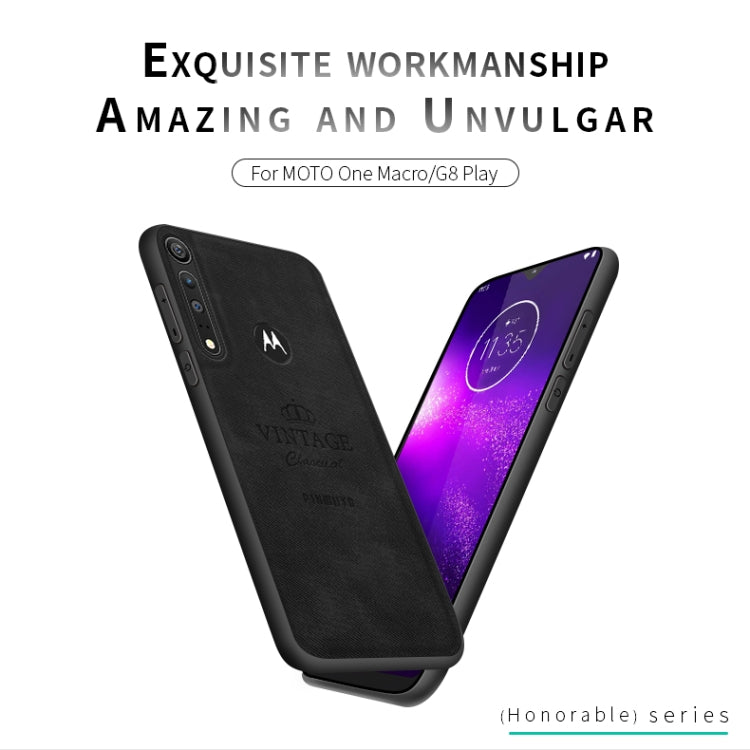 For MOTO G8 Play / One macro PINWUYO Zun Series PC + TPU + Skin Waterproof And Anti-fall All-inclusive Protective Shell(Gray) - Motorola Cases by PINWUYO | Online Shopping UK | buy2fix