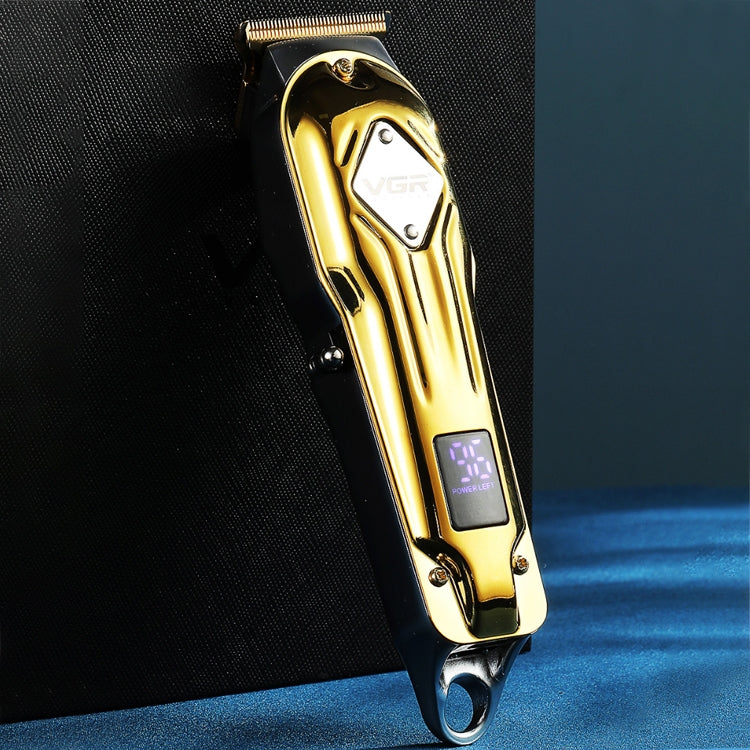 VGR V-261 8W USB Metal Professional Hair Clipper with LED Digital Display (Gold) - Hair Trimmer by VGR | Online Shopping UK | buy2fix