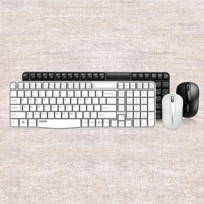 Rapoo X1800S 2.4GHz Wireless Keyboard and Mouse Set(White) - Wireless Keyboard by Rapoo | Online Shopping UK | buy2fix