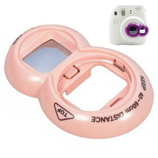 2PCS Selfie Mirror for Polaroid Mini7s / Mini8(Pink) - Camera Accessories by buy2fix | Online Shopping UK | buy2fix