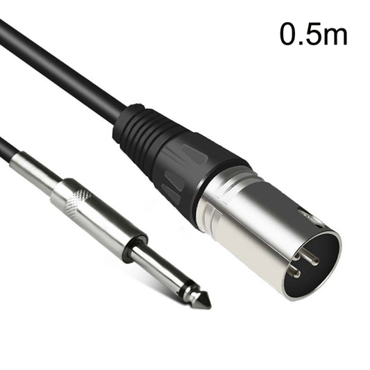 6.35mm Caron Male To XLR 2pin Balance Microphone Audio Cable Mixer Line, Size:0.5m - Microphone Audio Cable & Connector by buy2fix | Online Shopping UK | buy2fix