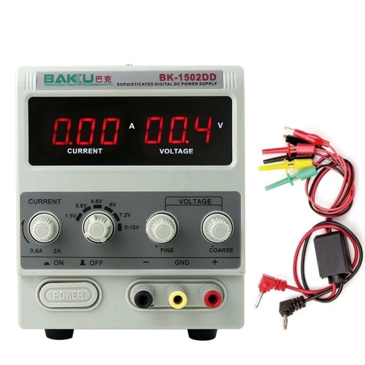 BAKU BK-1502DD DC Regulated Power Supply DC Ammeter Laptop Mobile Phone Repair Digital Display, Specification:220V EU Plug - Consumer Electronics by BAKU | Online Shopping UK | buy2fix