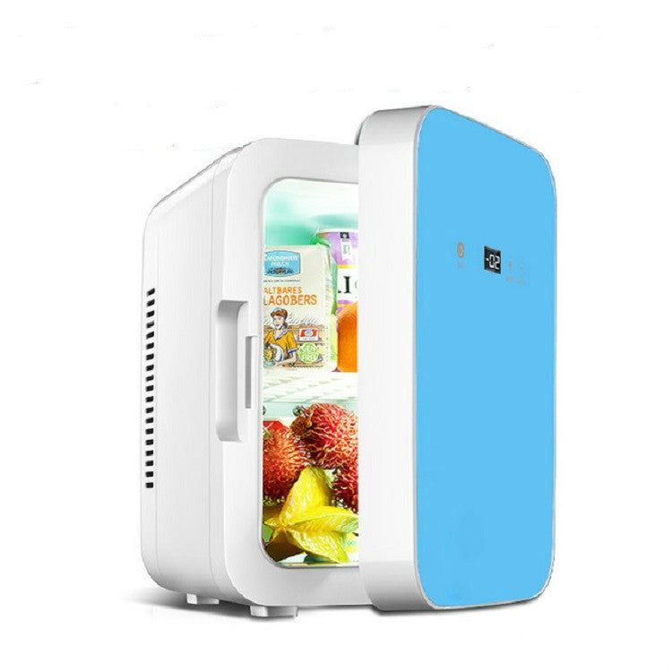 Somate SMT-8L Digital Display Car Home Dual-use Mini Refrigerator, Color:Blue, Specification:CN Plug - Home & Garden by buy2fix | Online Shopping UK | buy2fix