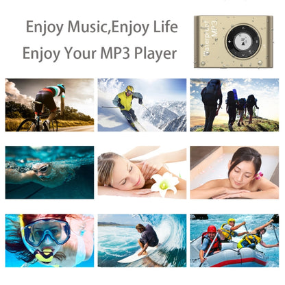 C26 IPX8 Waterproof Swimming Diving Sports MP3 Music Player with Clip & Earphone, Support FM, Memory:8GB(Gold) - Consumer Electronics by buy2fix | Online Shopping UK | buy2fix