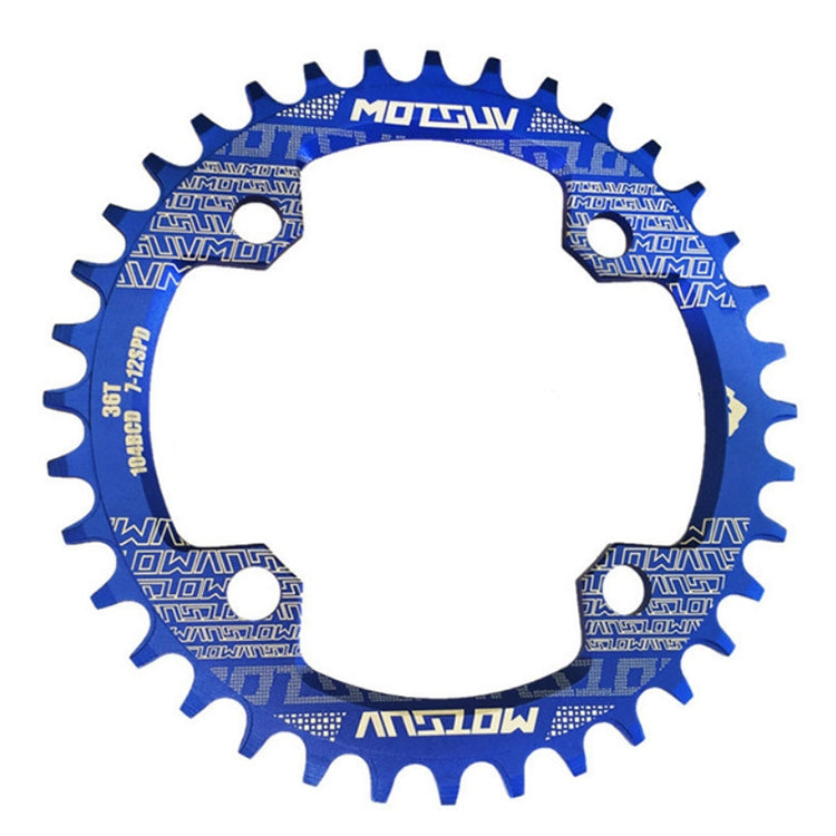 MOTSUV Narrow Wide Chainring MTB  Bicycle 104BCD Tooth Plate Parts(Blue) - Outdoor & Sports by MOTSUV | Online Shopping UK | buy2fix